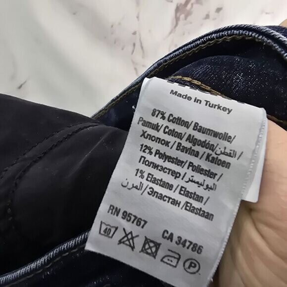 Popsugar Jeans Womens 10 High Rise Skinny Crop Denim Dark Medium Wash - Picture 10 of 12